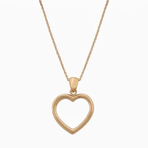 Colar Ouro 19,2Kt Coração Vazado