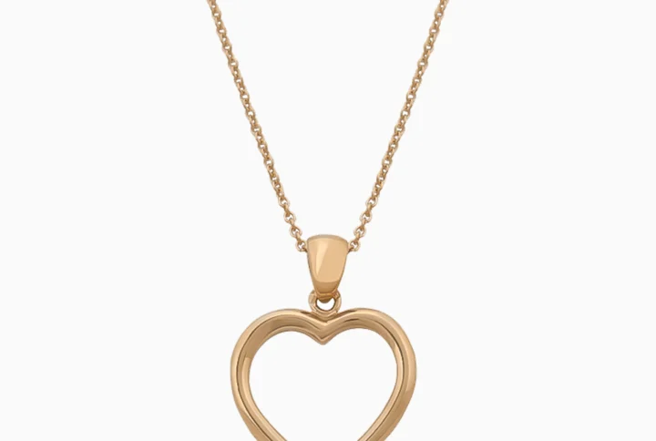 Colar Ouro 19,2Kt Coração Vazado