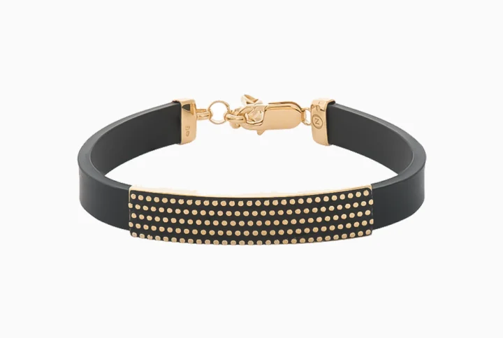 Pulseira Homem Prata 925 Retangular Efeito Quadrados