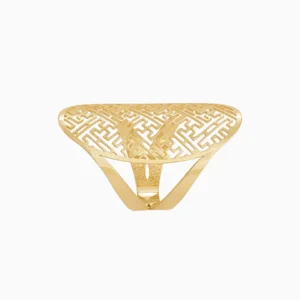 Anel Ouro 19,2Kt Labirinto lado