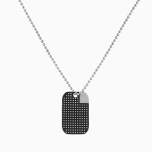 Medalha Dog Tag Prata 925 Homem