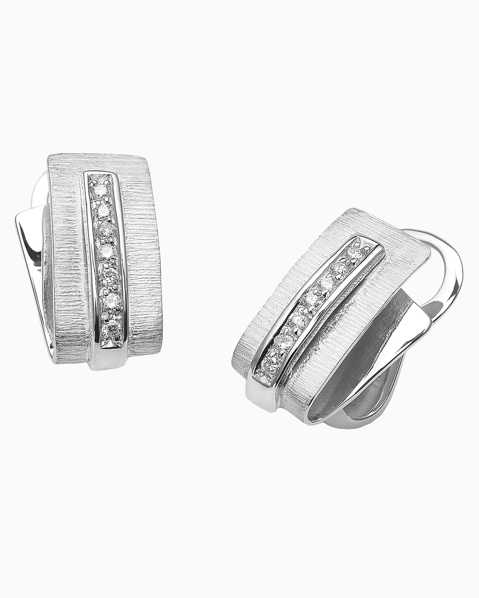 Brinco diamantes branco Brinco diamantes branco