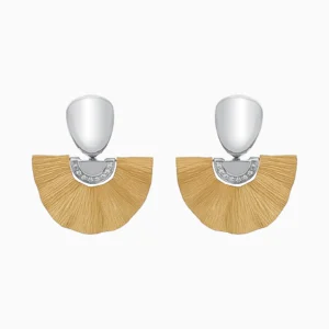 Brincos Leque Ouro 19,25Kt com Diamantes | PEDRO ALVES