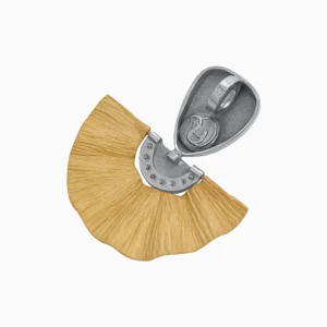 Medalha Leque Ouro 19,25Kt com Diamantes | PEDRO ALVES traz