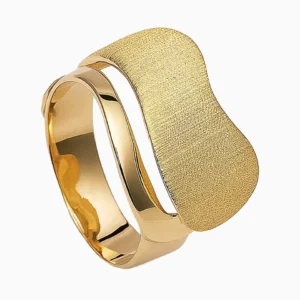 Anel Ouro 19,2Kt com textura acetinada e lustrada | PEDRO ALVES