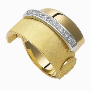 Anel Ouro 19,2Kt com uma fila Diamantes | PEDRO ALVES