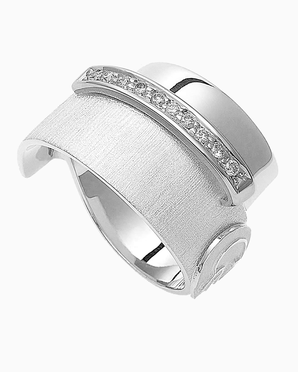 anel fila diamantes branco anel fila diamantes branco