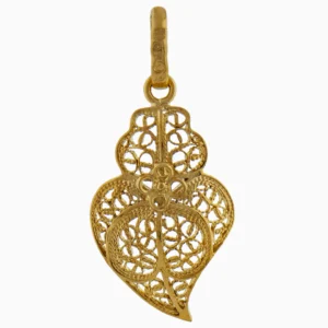 Coração de Viana 4 pétalas Filigrana Ouro 19,2Kt Certificada