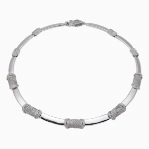 Colar Ouro Branco 19,2Kt com Diamantes | PEDRO ALVES