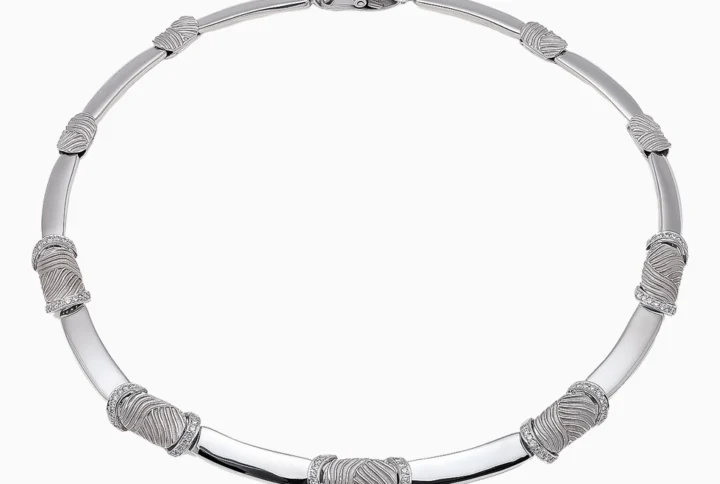 Colar Ouro Branco 19,2Kt com Diamantes | PEDRO ALVES