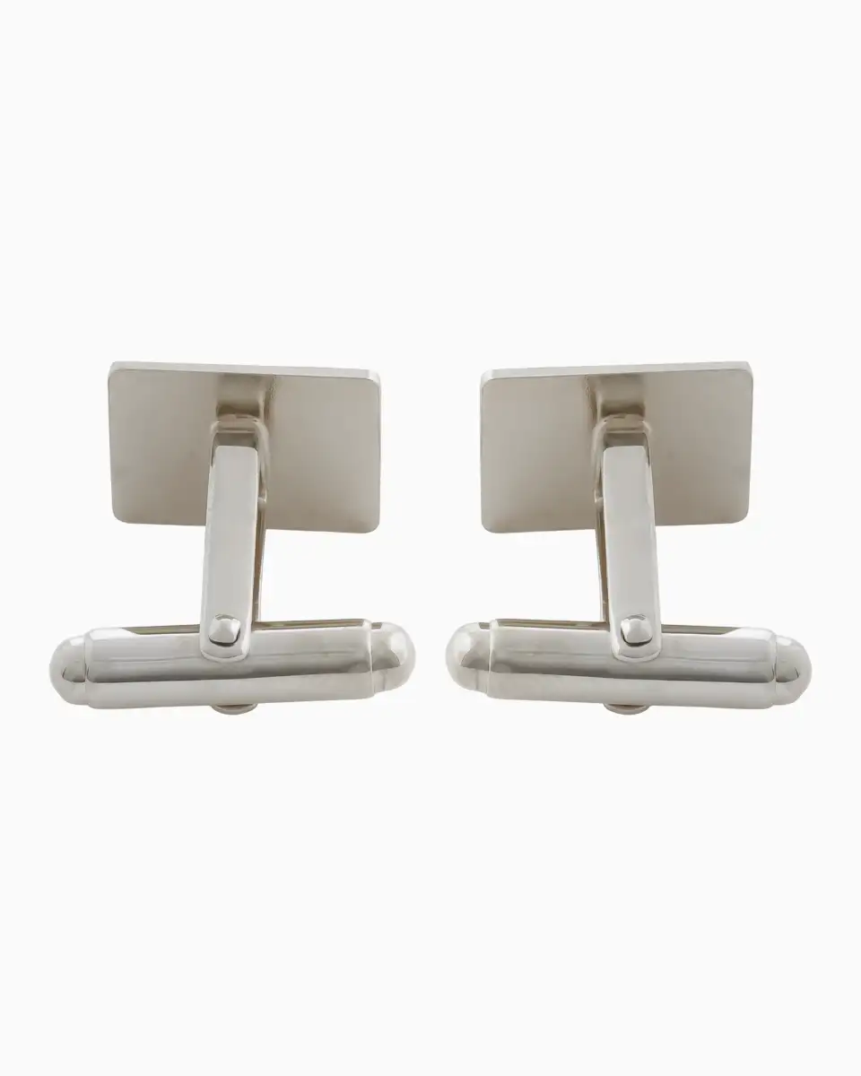 Botao de Punho de Tras Prata Botao de Punho de Tras Prata