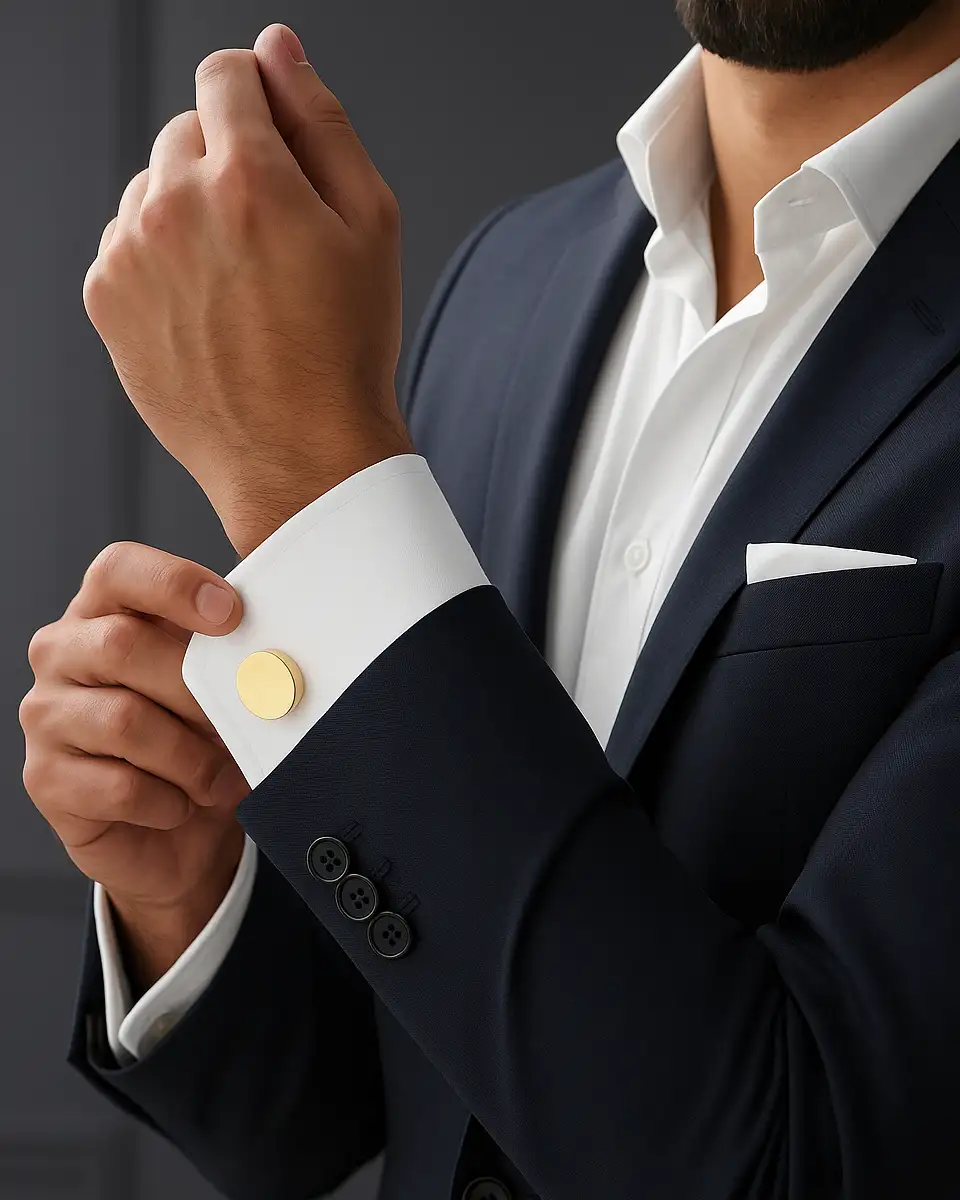 Botao de Punho modelo ouro Botao de Punho modelo ouro