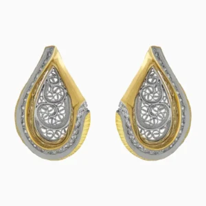 Brincos Tálassa Filigrana com Diamantes Ouro 19,2Kt | PEDRO ALVES
