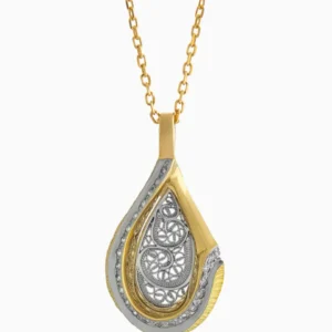 Colar Tálassa Filigrana com Diamantes Ouro 19,2Kt | PEDRO ALVES